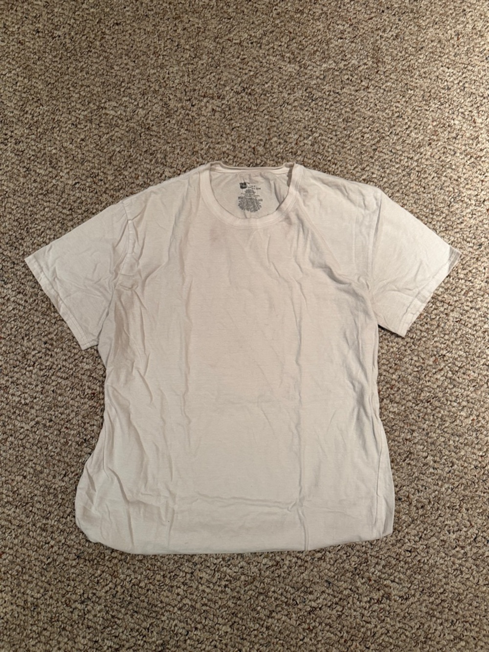 Hanes Men's Short Sleeve Crew T-Shirt - Light Beige